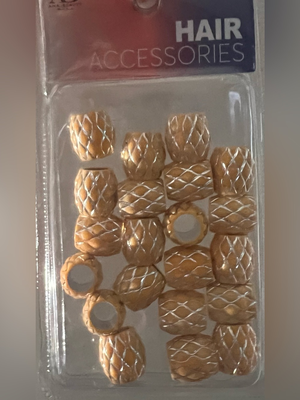 Hair Accessories Gold Braided Beads - Pack of Decorative Hair Beads